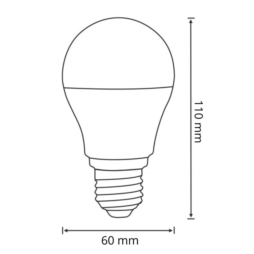 Lampadina LED con sensore di movimento e crepuscolare A60 E27/8W/230V 3000K