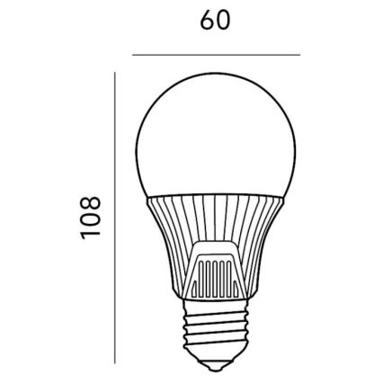 Lampadina LED con sensore E27/9W/230V 6500K