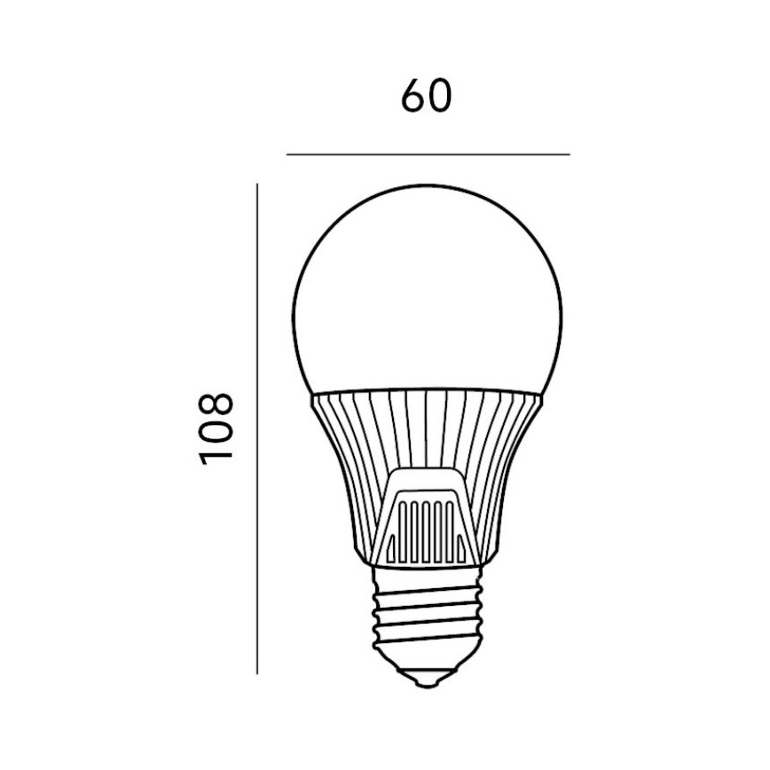 Lampadina LED con sensore E27/9W/230V 6500K