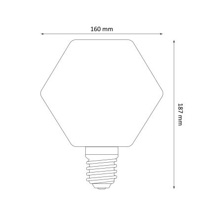 Lampadina LED DECO VINTAGE E27/4W/230V 1800K