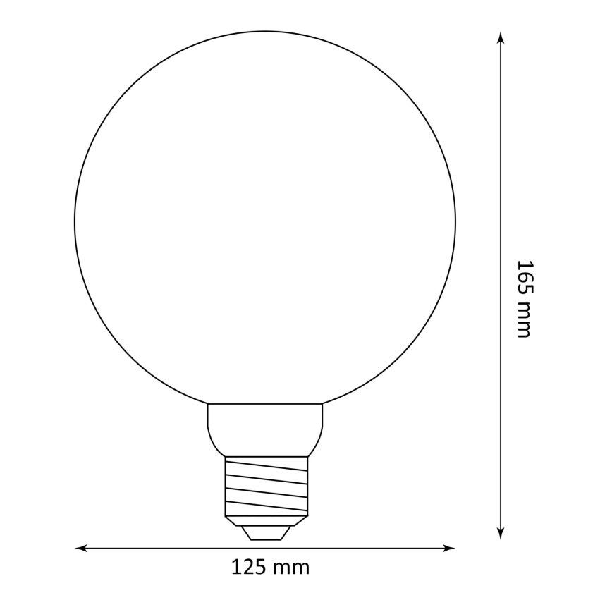 Lampadina LED DECO VINTAGE FILAMENT G125 E27/4W/230V 1800K