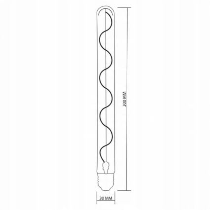 Lampadina LED DECO VINTAGE FILAMENT T30 E27/4,5W/230V 2200K
