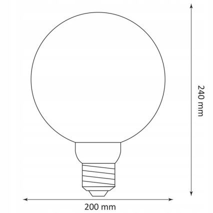 Lampadina LED DECO VINTAGE G200 E27/4W/230V 1800K