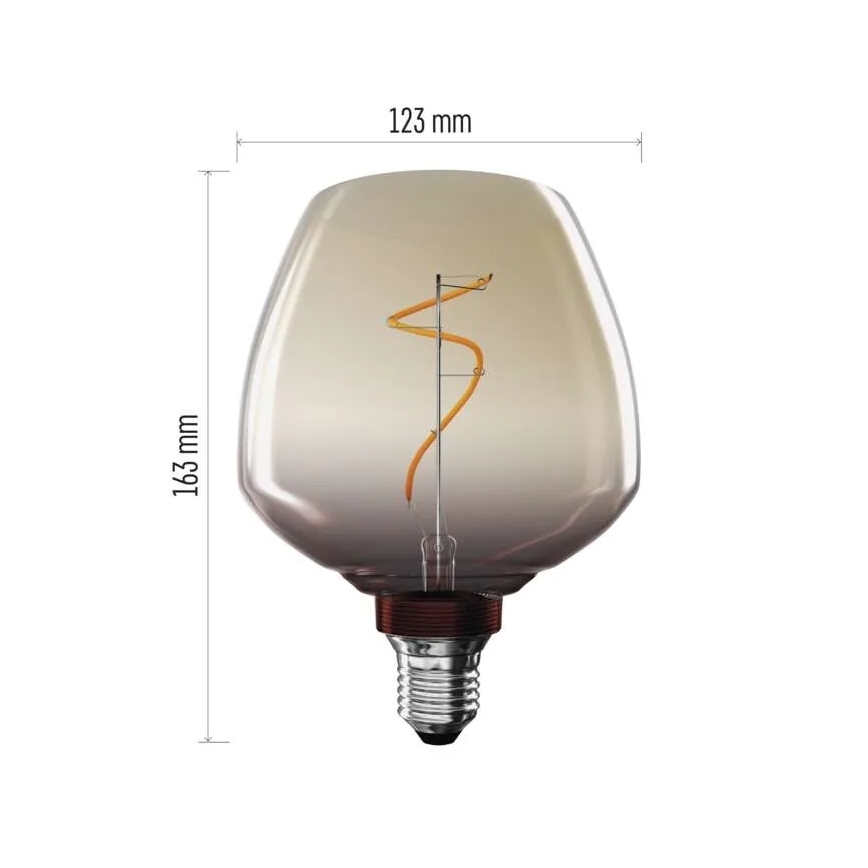 Lampadina LED DECO VINTAGE S123 E27/4W/230V 1800K