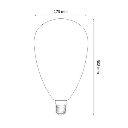 Lampadina LED DECO VINTAGE S173 E27/4W/230V 1800K