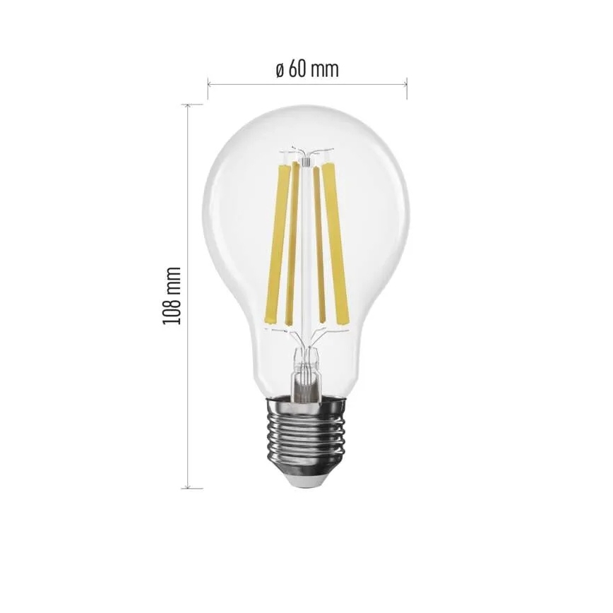 Lampadina LED dimmerabile a filamento A60 E27/11W/230V 4000K
