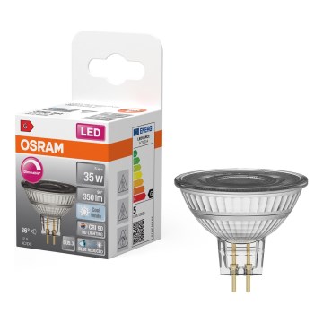 Lampadina LED dimmerabile a riflettore MR16 GU5,3/5W/12V 4000K 36° IRC 90 - Osram