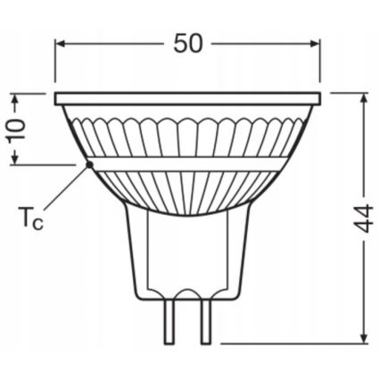 Lampada LED dimmerabile riflettore MR16 GU5,3/6,8W/12V 4000K 36° CRI 90 - Ledvance