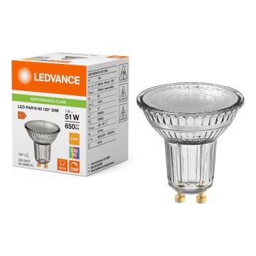 Lampadina LED dimmerabile a riflettore PAR16 GU10/7W/230V 2700K 120° CRI 90 - Ledvance