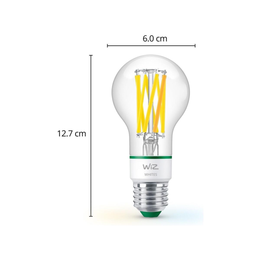 Lampadina LED dimmerabile A60 E27/4,3W/230V 2700-4000K CRI 90 Wi-Fi - WiZ