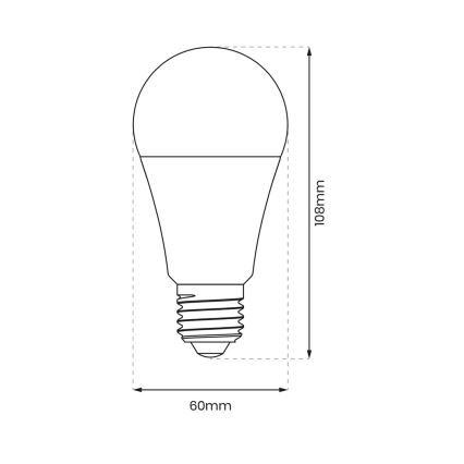 Lampadina LED Dimmerabile A60 E27/9W/230V 4000K