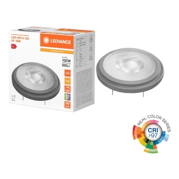 Lampadina LED dimmerabile AR111 G53/13,5W/12V 2700K 24° CRI 97 - Ledvance