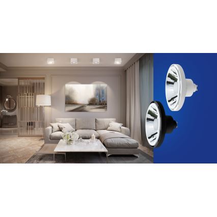 Lampadina LED dimmerabile AR111 GU10/10W/230V 3000-6500K Wi-Fi Tuya 30° bianco