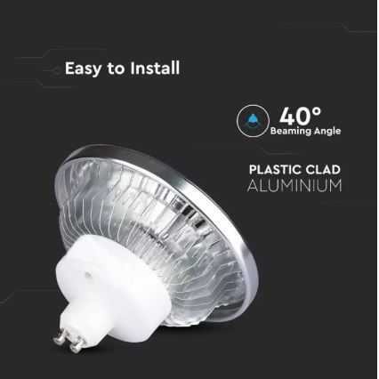 Lampadina LED dimmerabile AR111 GU10/12W/230V 4000K