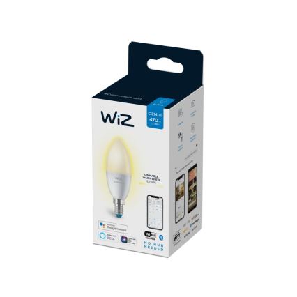 Lampadina LED Dimmerabile C37 E14/4,9W/230V 2700K CRI 90 Wi-Fi - WiZ