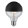 Lampadina LED dimmerabile con un mirror spherical cap GLOBE G95 E27/6,5W/230V 2700K nero - Paulmann 28676