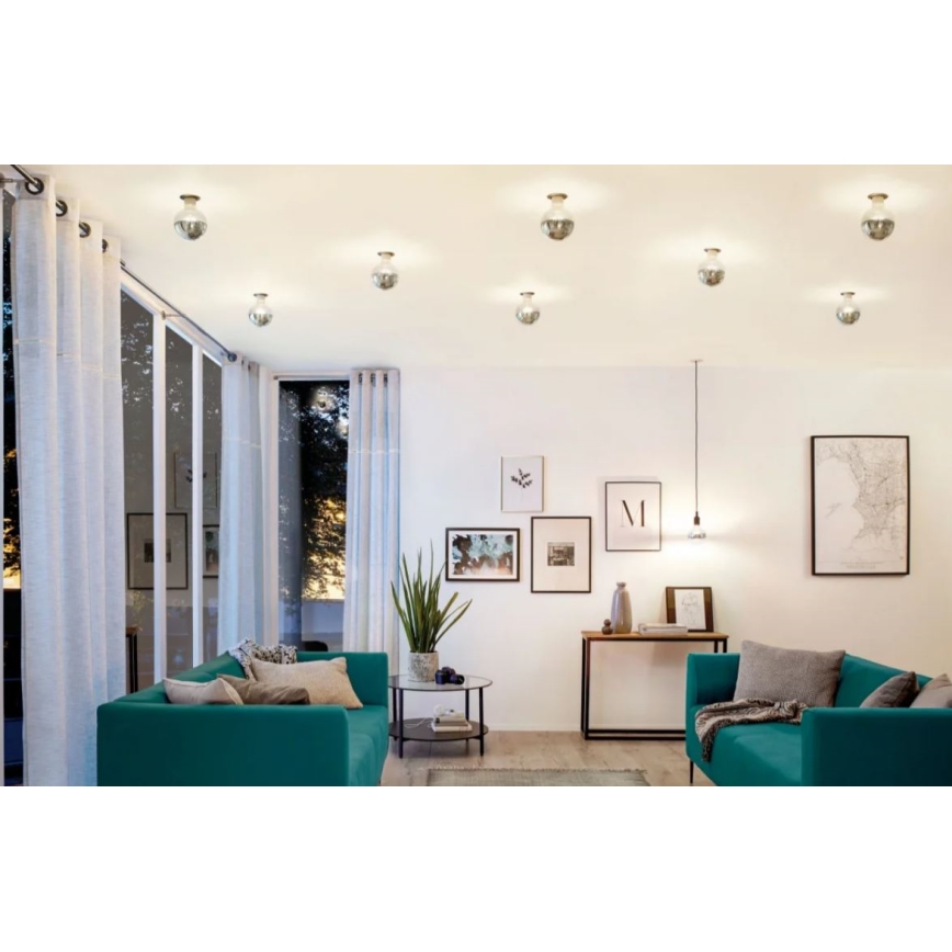 Lampadina LED dimmerabile con cupola a specchio GLOBE E27/6,5W/230V - Paulmann 28673