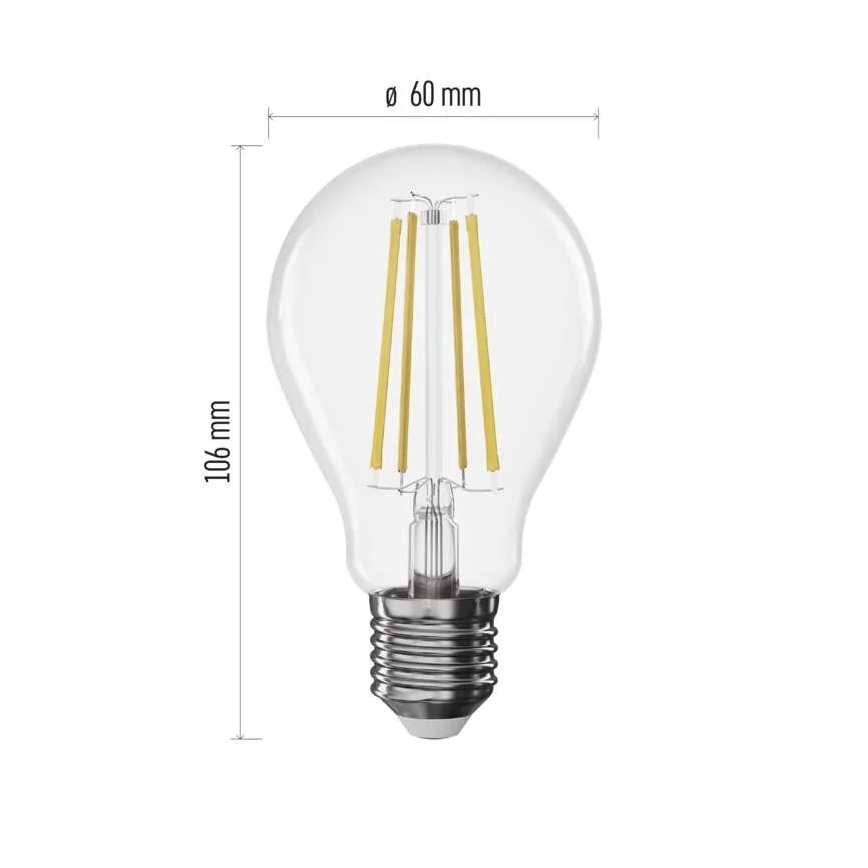Lampadina LED dimmerabile FILAMENT A60 E27/7,5W/230V 2700K