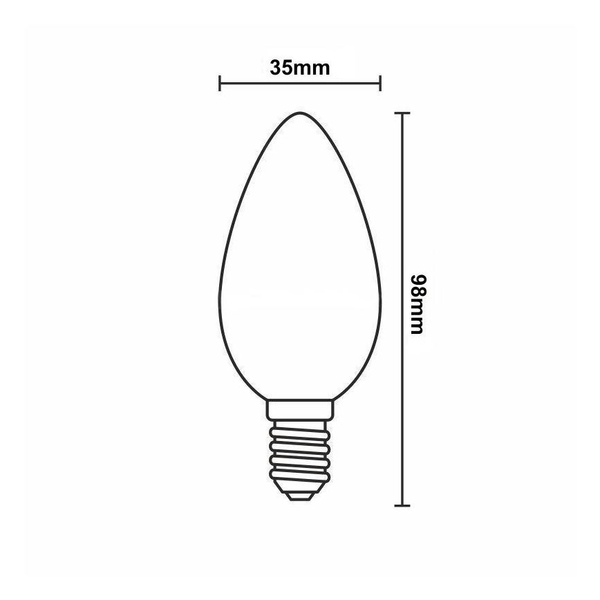 Lampadina LED dimmerabile FILAMENT C35 E14/6W/230V 3000K