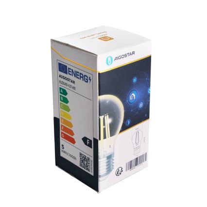 Lampadina LED dimmerabile FILAMENT G45 E27/4,5W/230V 2700-6500K Wi-Fi - Aigostar