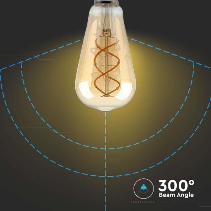 Lampadina LED dimmerabile FILAMENT ST64 E27/4,8W/230V 1800K