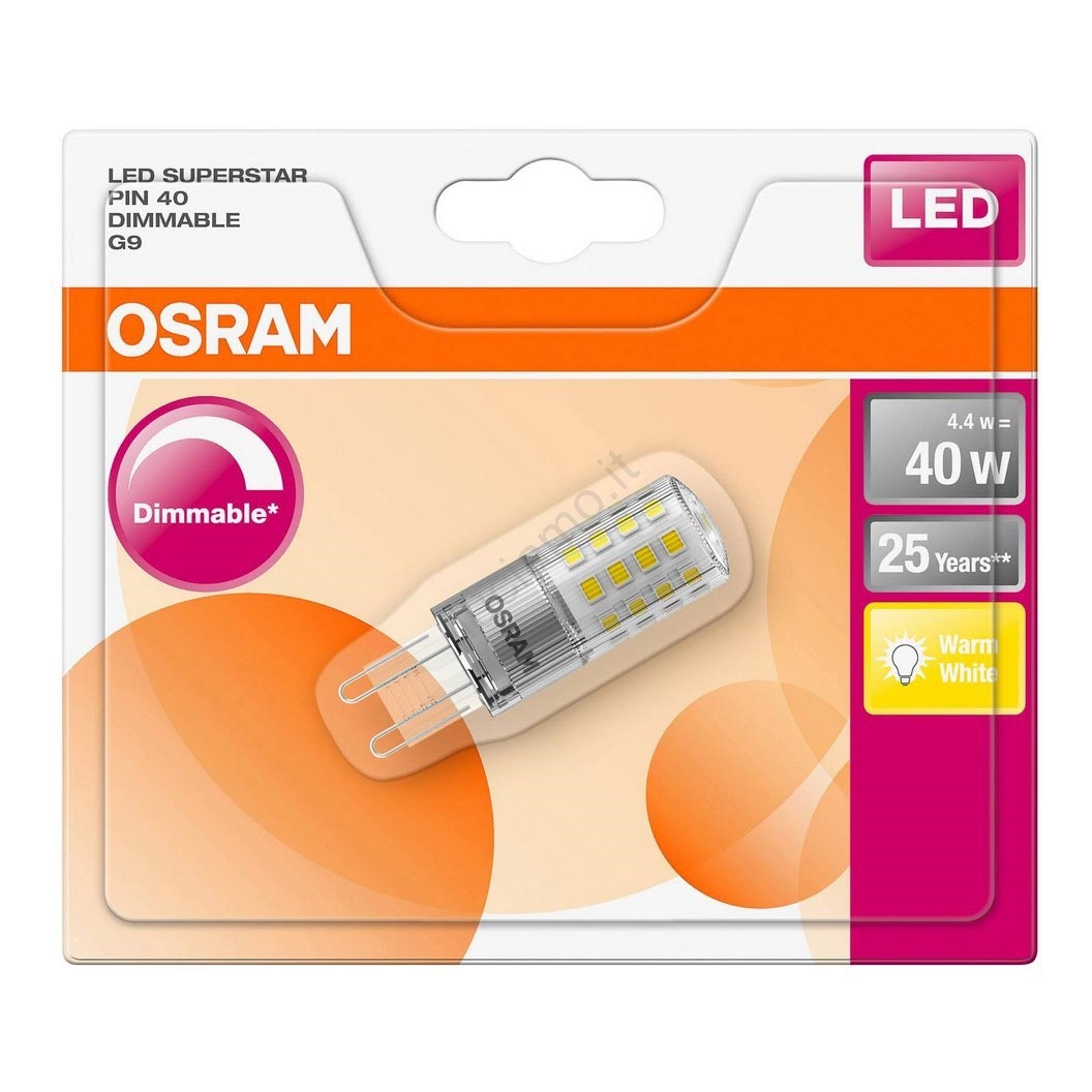 Lampadina LED dimmerabile G9/4,2W/230V 2700K Osram Luciamo