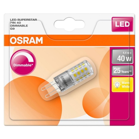 Lampadina LED dimmerabile G9/4,4W/230V 2700K - Osram