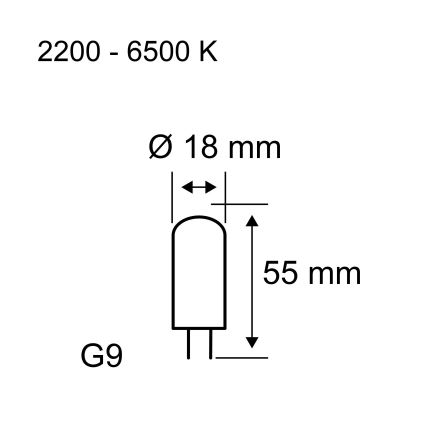 Lampadina LED dimmerabile G9/4W/230V 2200-6500K - Paulmann 28820
