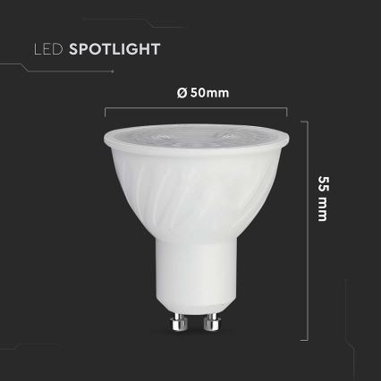 Lampadina LED dimmerabile GU10/6W/230V 6500K 38°