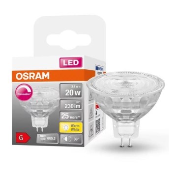 Lampadina LED dimmerabile GU5,3/3,4W/230V 2700K CRI 90 - Osram