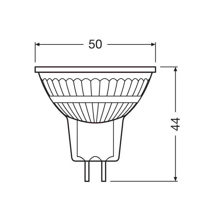 Lampadina LED dimmerabile GU5,3/3,4W/230V 2700K CRI 90 - Osram