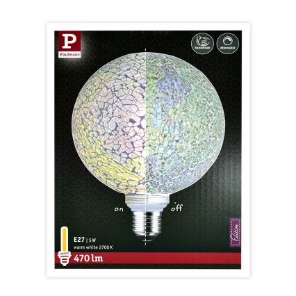 Lampadina LED dimmerabile MOSAIC G125 E27/5W/230V 2700K - Paulmann 28745