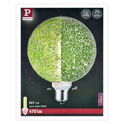 Lampadina LED dimmerabile MOSAIC G125 E27/5W/230V 2700K - Paulmann 28747