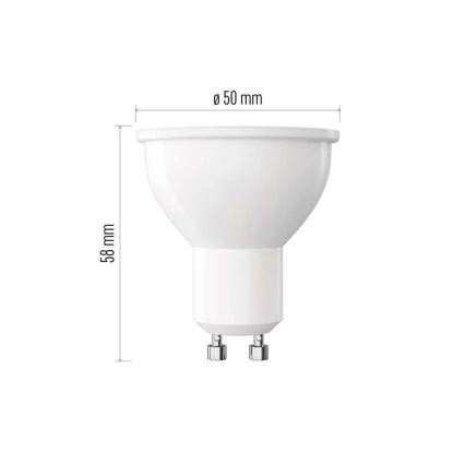 Lampadina LED dimmerabile MR16 con attacco GU10, 7 W, 230 V, 4000 K