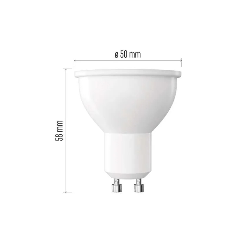 Lampadina LED dimmerabile MR16 con attacco GU10, 7 W, 230 V, 4000 K