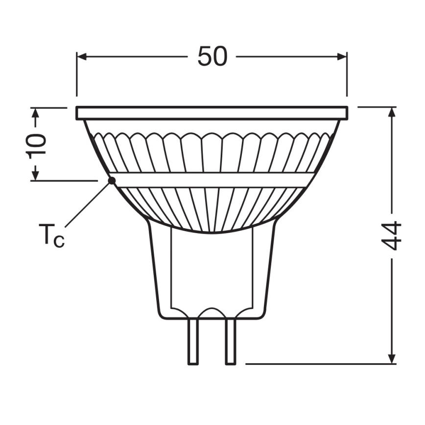 Lampadina LED dimmerabile MR16 GU5,3/6,8W/12V 3000K 36° CRI 90 - Ledvance