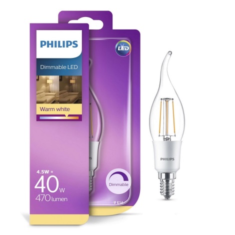 Lampadina LED dimmerabile Philips BA35 E14/5W/230V 2700K