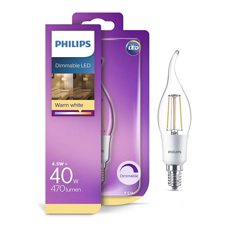 Lampadina LED dimmerabile Philips BA35 E14/5W/230V 2700K