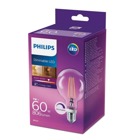 Lampadina LED dimmerabile Philips E27/7W/230V 2700K