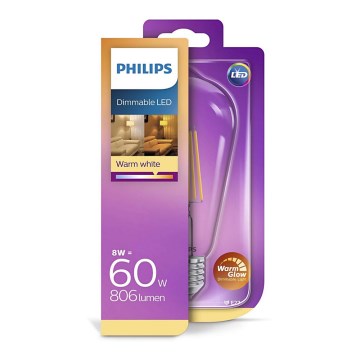 Lampadina LED dimmerabile Philips E27/8W/230V Lampadina LED dimmerabile Philips E27/8W/230V