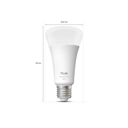Lampadina LED dimmerabile Philips Hue WHITE AND COLOR AMBIANCE E27/11,8W/230V 1000-20000K