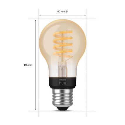 Lampadina LED Dimmerabile Philips Hue WHITE AMBIANCE A60 E27/7W/230V 2200-4500K