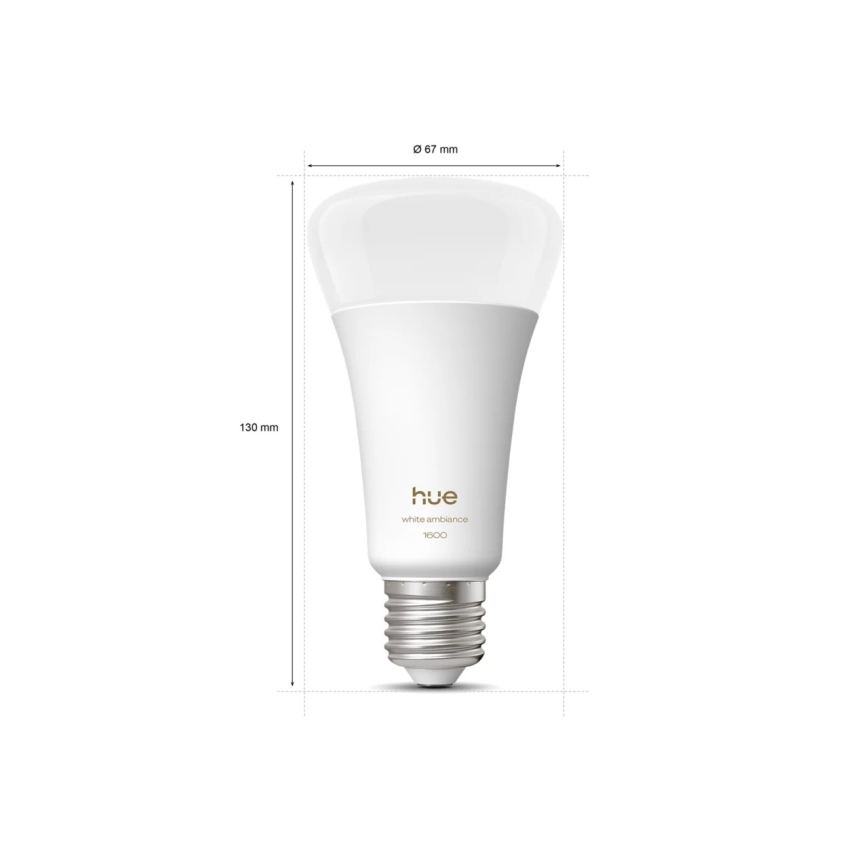 Lampadina LED dimmerabile Philips Hue WHITE AMBIANCE E27/11,8W/230V 1000-20000K