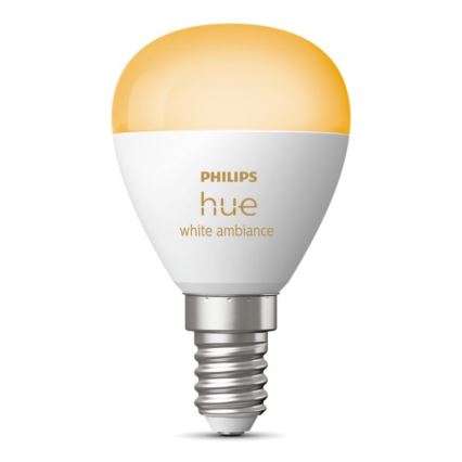 Lampadina LED dimmerabile Philips Hue WHITE AMBIANCE P45 E14/5,1W/230V 2200-6500K