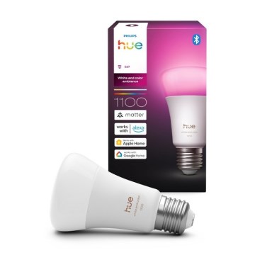 Lampadina LED dimmerabile Philips Hue WHITE AND COLOR AMBIANCE E27/8,1W/230V 1000-20000K