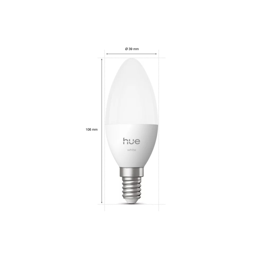 Lampadina LED dimmerabile Philips Hue White B39 E14/3,9W/230V 2700K