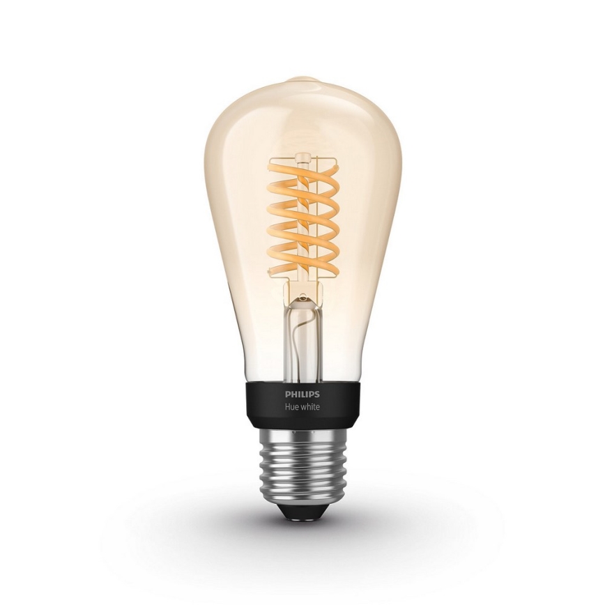 Lampadina LED dimmerabile Philips HUE WHITE FILAMENT ST64 E27/7W/230V