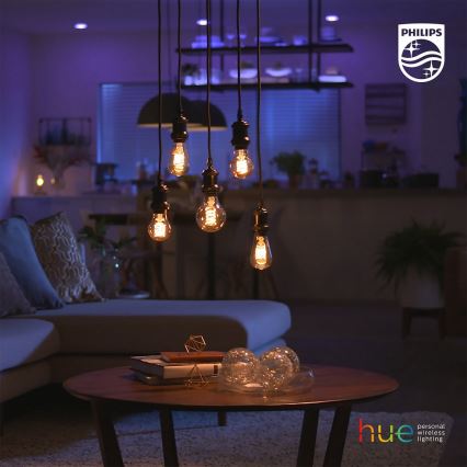 Lampadina LED dimmerabile Philips Hue WHITE FILAMENT ST64 E27/7W/230V 2100K