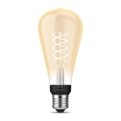 Lampadina LED dimmerabile Philips Hue WHITE FILAMENT ST72 E27/7W/230V 2100K