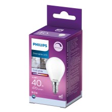 Lampadina LED dimmerabile Philips P45 E14/4,5W/230V 4000K